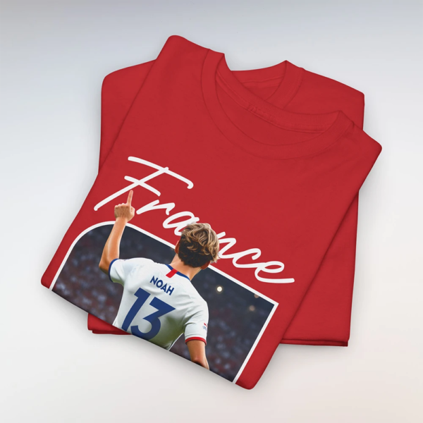 T-Shirt France-Italie Rouge (Personnalisable)