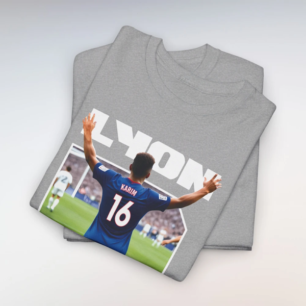 T-Shirt Lyon-Inter Gris (Personnalisable)