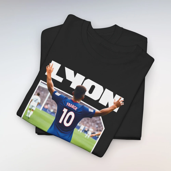 T-Shirt Lyon-Inter Noir (Personnalisable)