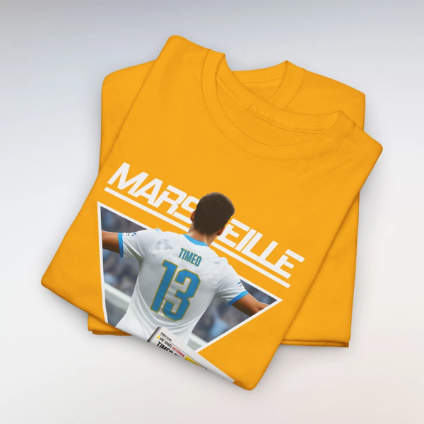 T-Shirt OM-Milan Jaune (Personnalisable)