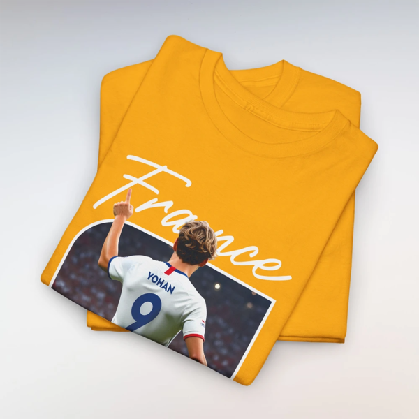 T-Shirt France-Italie Jaune (Personnalisable)