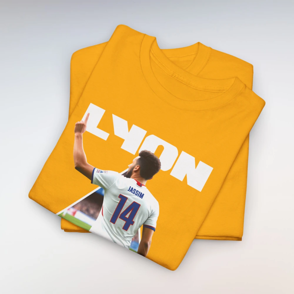 T-Shirt Lyon-Barcelone Jaune (Personnalisable)