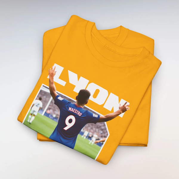 T-Shirt Lyon-Inter Jaune (Personnalisable)