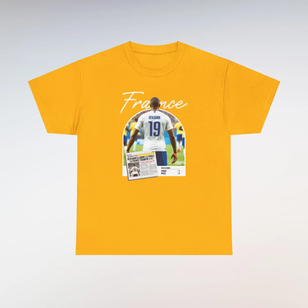 T-Shirt France-Brésil Jaune (Personnalisable)