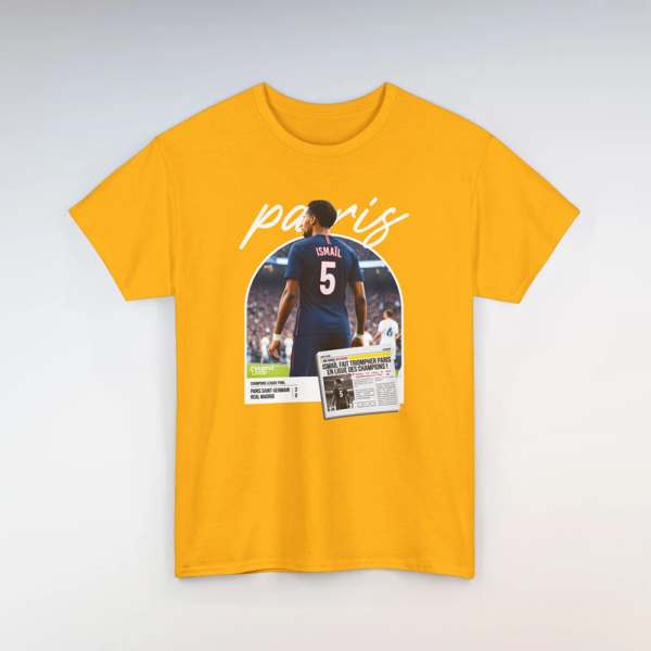 T-Shirt PSG-Real Jaune (Personnalisable)