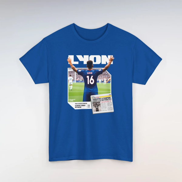 T-Shirt Lyon-Inter Royal (Personnalisable)