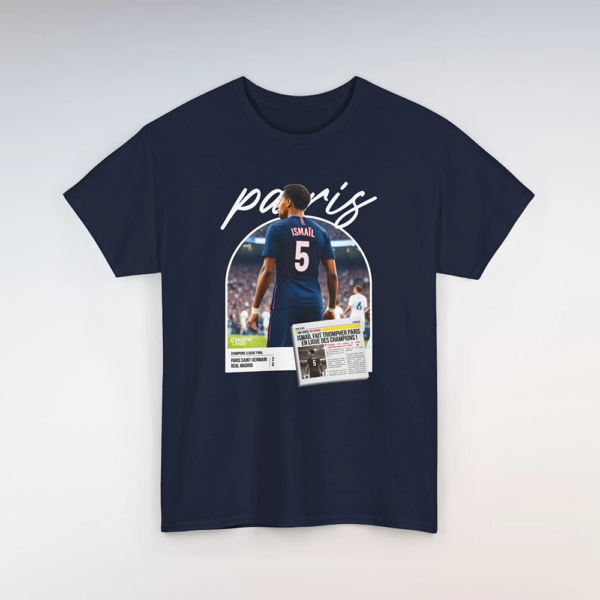 T-Shirt PSG-Real Bleu (Personnalisable)