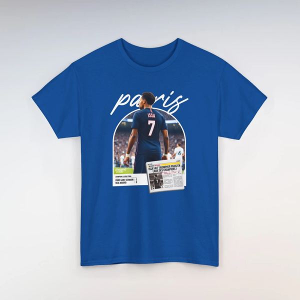 T-Shirt PSG-Real Royal (Personnalisable)