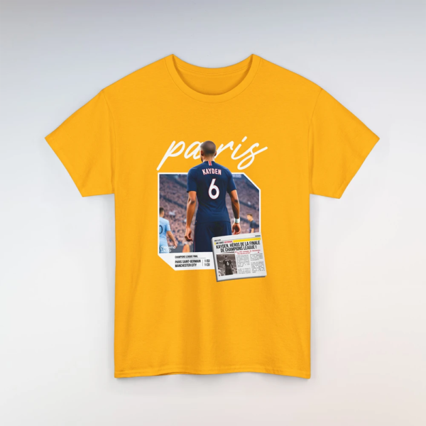 T-Shirt PSG-City Jaune (Personnalisable)