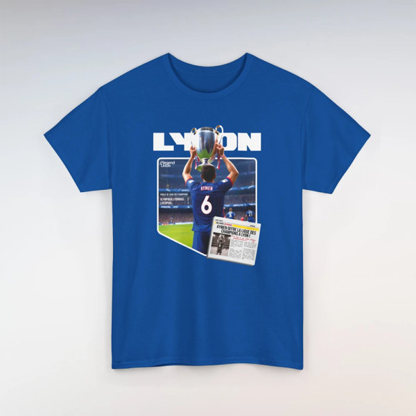 T-Shirt Lyon-Liverpool Royal (Personnalisable)