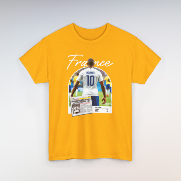 T-Shirt France-Brésil Jaune (Personnalisable)