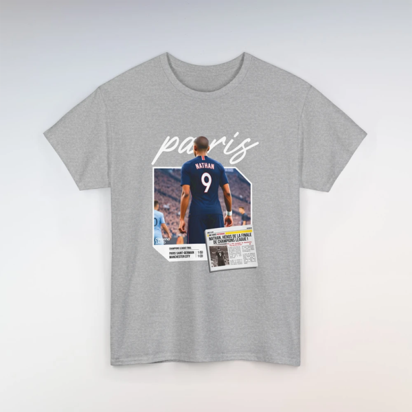 T-Shirt PSG-City Gris (Personnalisable)