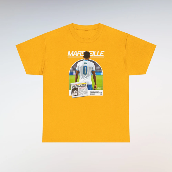 T-Shirt OM-Barça Jaune (Personnalisable)