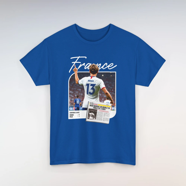 T-Shirt France-Italie Royal (Personnalisable)